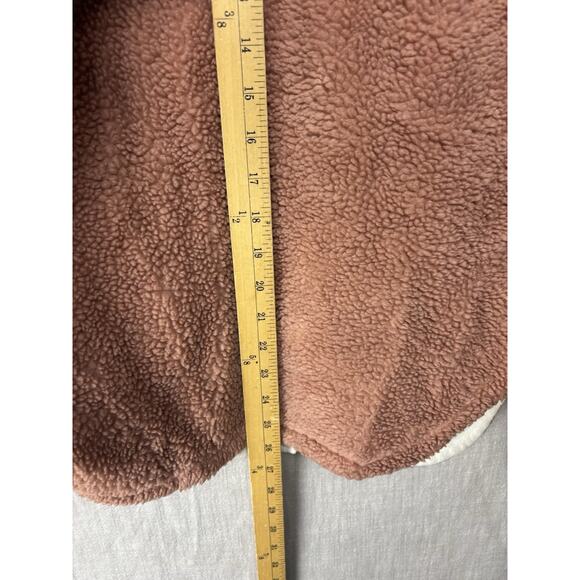 Faherty Women’s Eldridge Pink Sherpa Jacket Small High Pile - Picture 6 of 10
